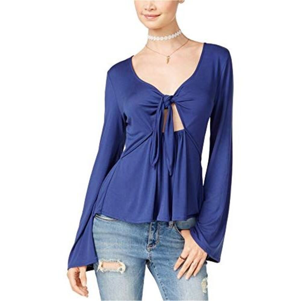 American Rag Juniors Tie Front Cutout Top